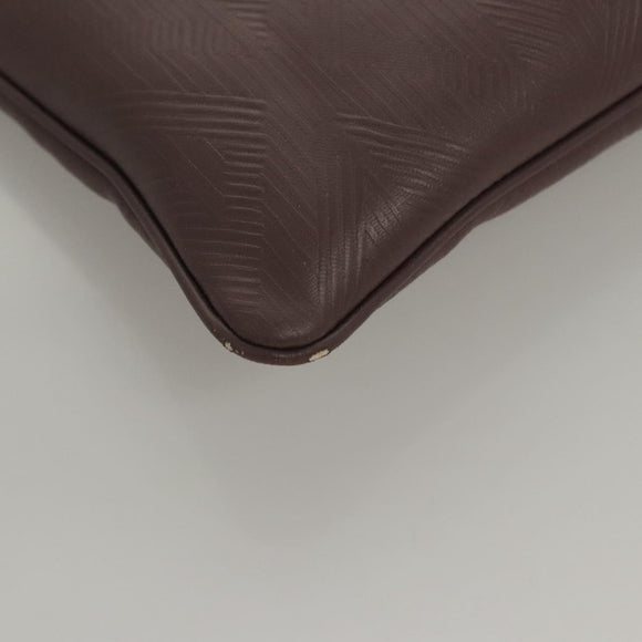 Christian Dior Pouch PVC Leather Purple Auth bs24156