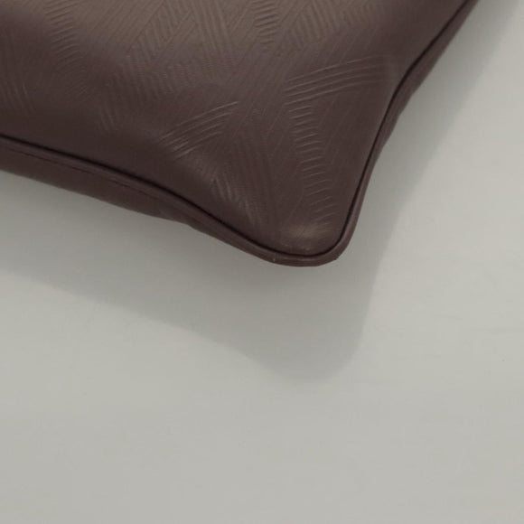 Christian Dior Pouch PVC Leather Purple Auth bs24156