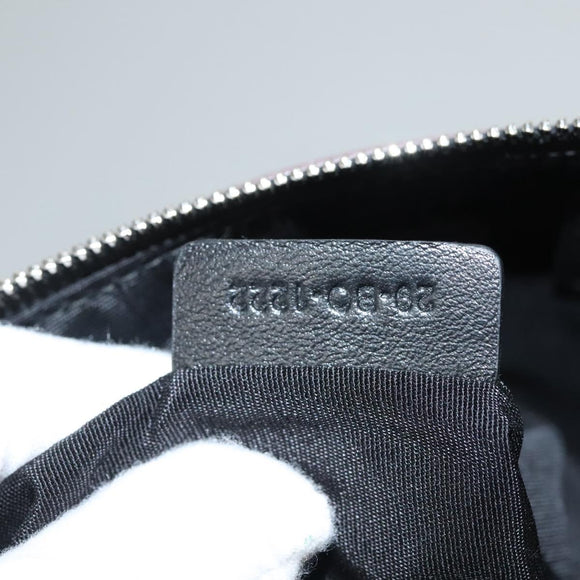 Christian Dior Pouch PVC Leather Purple Auth bs24156