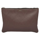Christian Dior Pouch PVC Leather Purple Auth bs24156-2