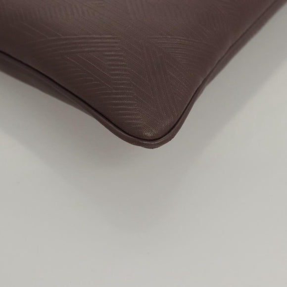 Christian Dior Pouch PVC Leather Purple Auth bs24156