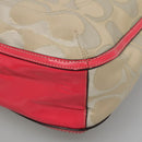 Coach Signature Tote Bag Canvas Beige Auth bs24162-14