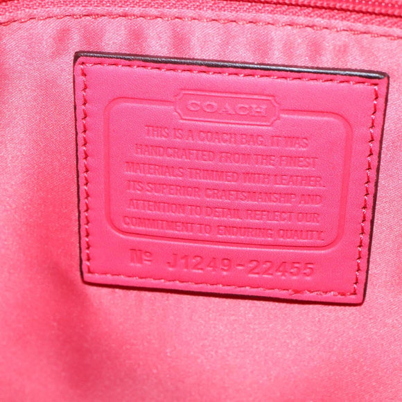 Coach Signature Tote Bag Canvas Beige Auth bs24162