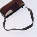 BALLY Shoulder Bag Canvas Leather 5Set Beige Brown Navy Auth bs24168-10