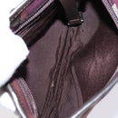 BALLY Shoulder Bag Canvas Leather 5 Set Beige Brown Navy Auth bs24168-14