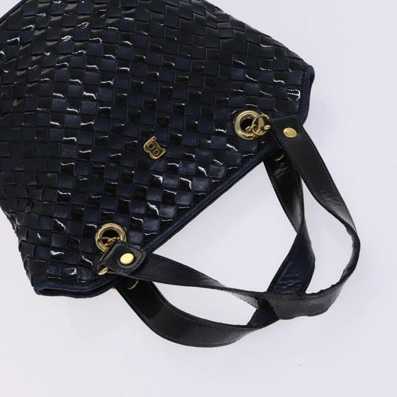 BALLY Shoulder Bag Canvas Leather 5Set Beige Brown Navy Auth bs24168