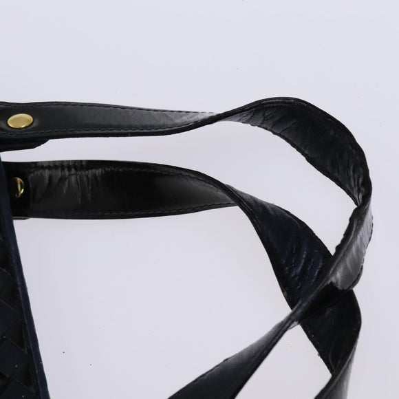 BALLY Shoulder Bag Canvas Leather 5Set Beige Brown Navy Auth bs24168