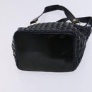 BALLY Shoulder Bag Canvas Leather 5Set Beige Brown Navy Auth bs24168-19