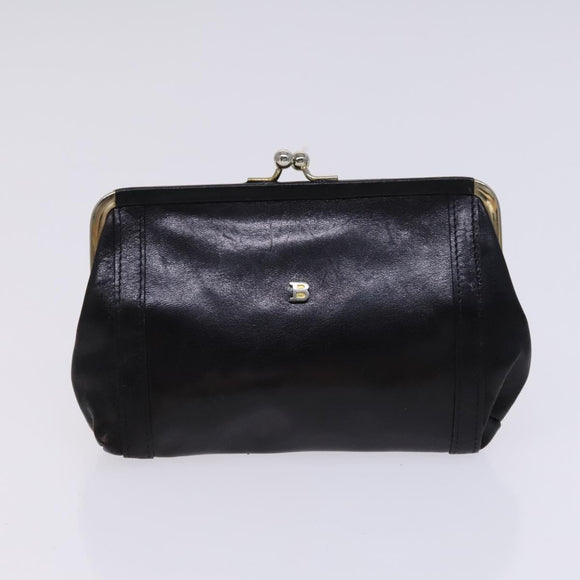 BALLY Shoulder Bag Canvas Leather 5Set Beige Brown Navy Auth bs24168