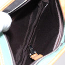 BALLY Shoulder Bag Canvas Leather 5 Set Beige Brown Navy Auth bs24168-7