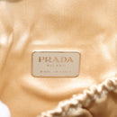 PRADA Tote Bag Nylon Beige Auth bs24173-18