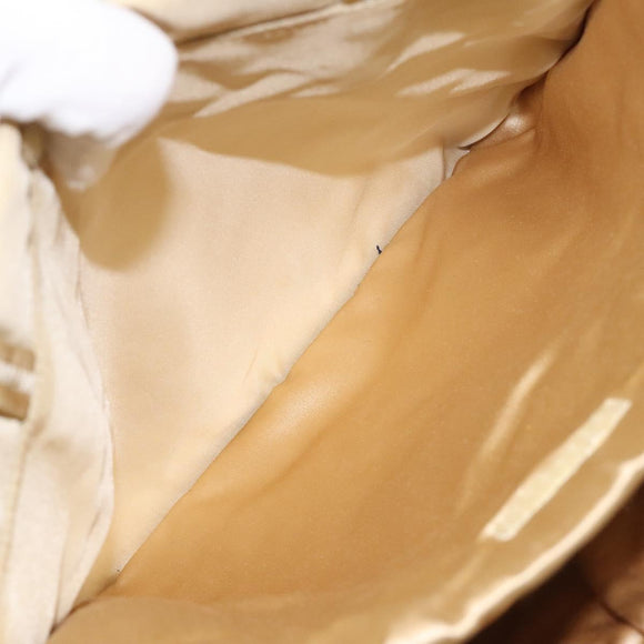 PRADA Tote Bag Nylon Beige Auth bs24173