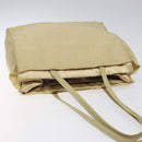 PRADA Tote Bag Nylon Beige Auth bs24173-6