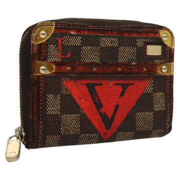 LOUIS VUITTON Damier Trunk Time Zippy Coin Purse Coin Purse M52745 Auth bs24186