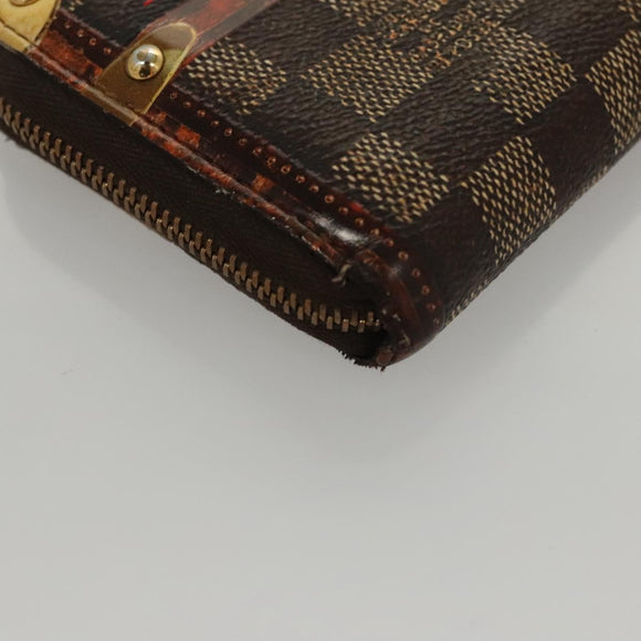 LOUIS VUITTON Damier Trunk Time Zippy Coin Purse Coin Purse M52745 Auth bs24186