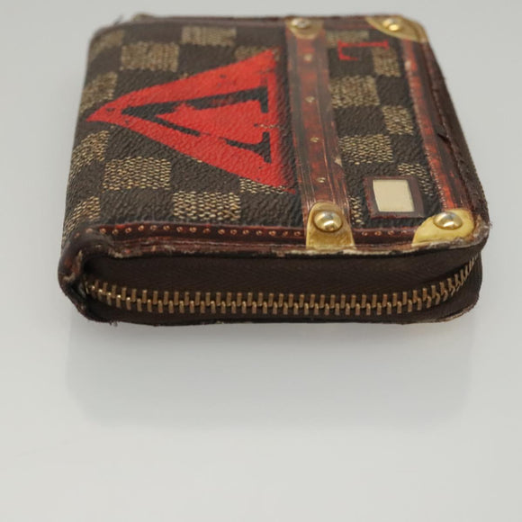 LOUIS VUITTON Damier Trunk Time Zippy Coin Purse Coin Purse M52745 Auth bs24186