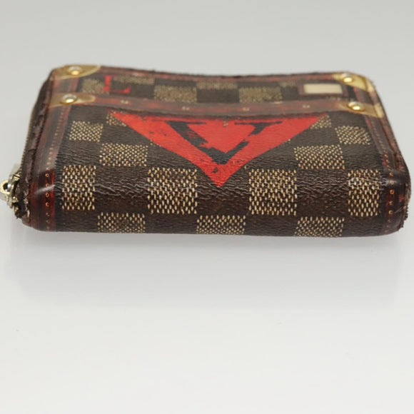 LOUIS VUITTON Damier Trunk Time Zippy Coin Purse Coin Purse M52745 Auth bs24186