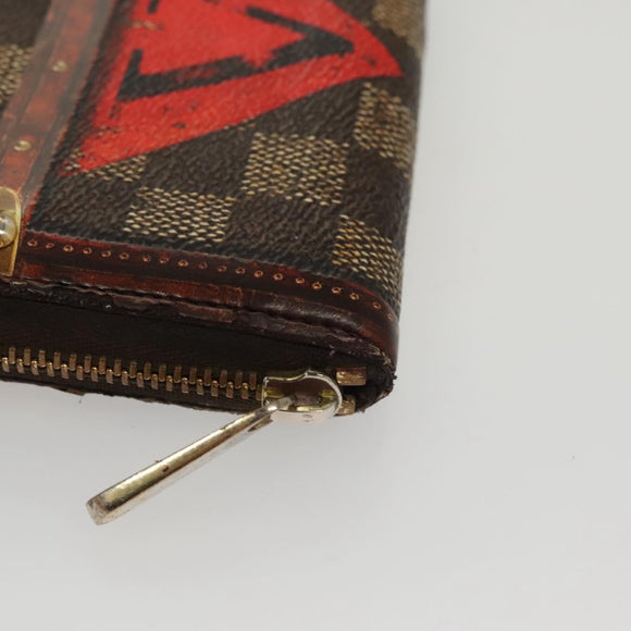 LOUIS VUITTON Damier Trunk Time Zippy Coin Purse Coin Purse M52745 Auth bs24186