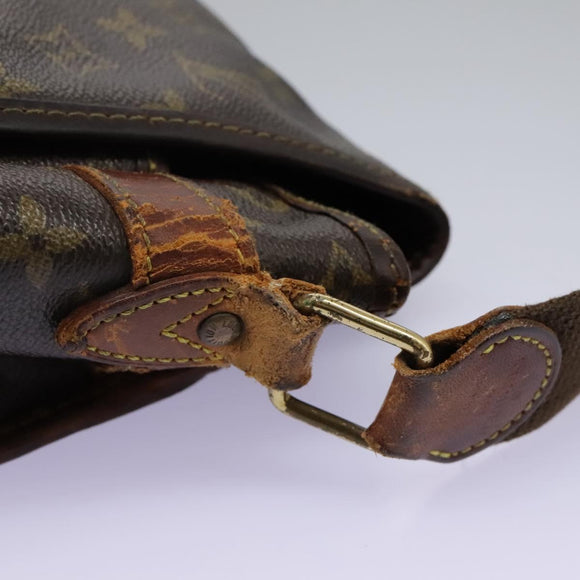 LOUIS VUITTON Monogram Gibeciere GM Shoulder Bag M42246 LV Auth bs24189