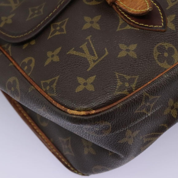 LOUIS VUITTON Monogram Gibeciere GM Shoulder Bag M42246 LV Auth bs24189