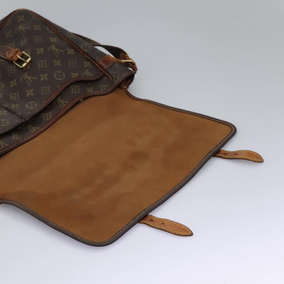 LOUIS VUITTON Monogram Gibeciere GM Shoulder Bag M42246 LV Auth bs24189