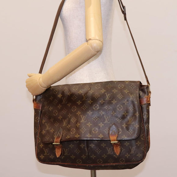 LOUIS VUITTON Monogram Gibeciere GM Shoulder Bag M42246 LV Auth bs24189