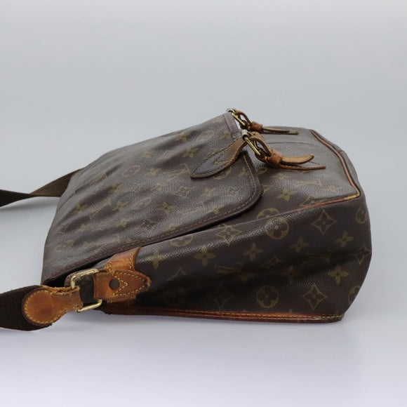 LOUIS VUITTON Monogram Gibeciere GM Shoulder Bag M42246 LV Auth bs24189