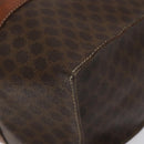 CELINE Macadam Canvas Tote Bag PVC Leather Brown Gold Auth bs24200-9