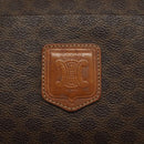 CELINE Macadam Canvas Tote Bag PVC Leather Brown Gold Auth bs24200-17