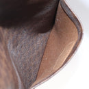 CELINE Macadam Canvas Tote Bag PVC Leather Brown Gold Auth bs24200-22