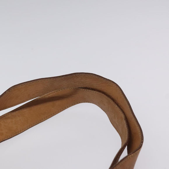 CELINE Macadam Canvas Tote Bag PVC Leather Brown Gold Auth bs24200