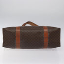 CELINE Macadam Canvas Tote Bag PVC Leather Brown Gold Auth bs24200-5