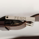 FENDI Zucca Canvas Shoulder Bag Black Brown Silver Auth bs24205-18