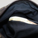 FENDI Zucca Canvas Shoulder Bag Black Brown Silver Auth bs24205-11