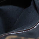 FENDI Zucca Canvas Shoulder Bag Black Brown Silver Auth bs24205-23