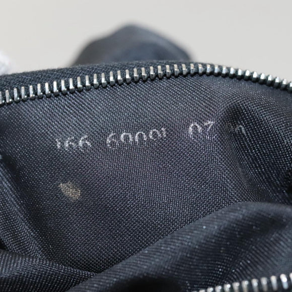 FENDI Zucca Canvas Shoulder Bag Black Brown Silver Auth bs24205