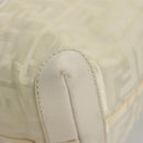 FENDI Hand Bag Nylon White Silver Auth bs24206-10
