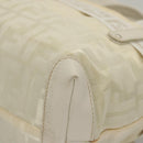 FENDI Hand Bag Nylon White Silver Auth bs24206-11
