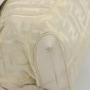 FENDI Hand Bag Nylon White Silver Auth bs24206-12