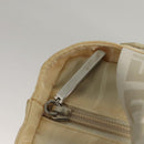 FENDI Hand Bag Nylon White Silver Auth bs24206-17