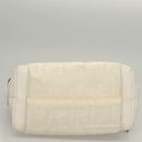 FENDI Hand Bag Nylon White Silver Auth bs24206-5