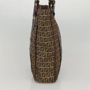 FENDI Zucchino Canvas Tote Bag Beige Gold Auth bs24207-4