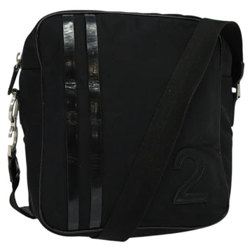 Christian Dior Shoulder Bag Nylon Black Auth bs24209