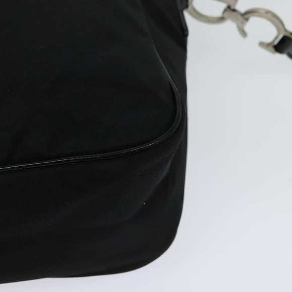 Christian Dior Shoulder Bag Nylon Black Auth bs24209