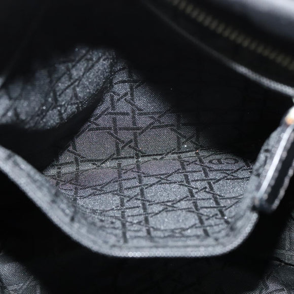 Christian Dior Shoulder Bag Nylon Black Auth bs24209