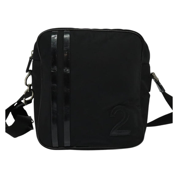 Christian Dior Shoulder Bag Nylon Black Auth bs24209