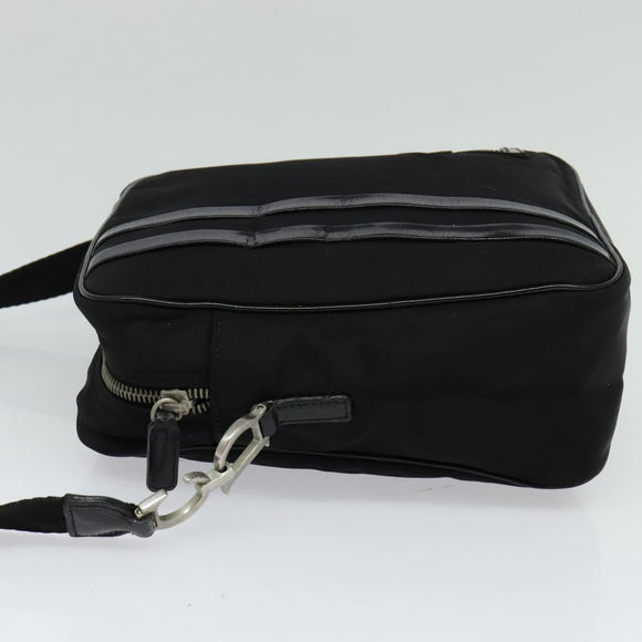 Christian Dior Shoulder Bag Nylon Black Auth bs24209