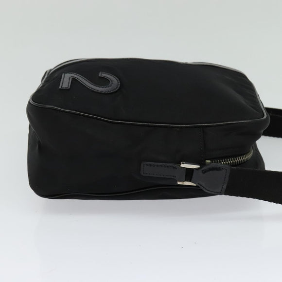 Christian Dior Shoulder Bag Nylon Black Auth bs24209