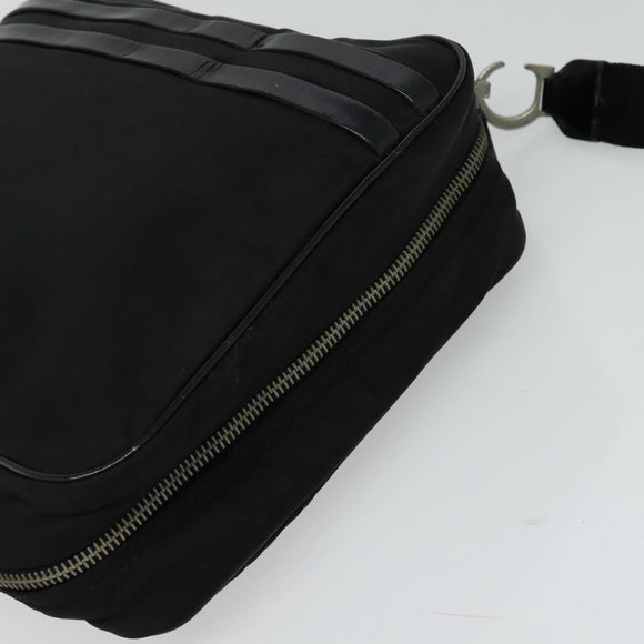 Christian Dior Shoulder Bag Nylon Black Auth bs24209