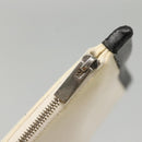 CELINE Clutch Bag Canvas White Black Auth bs24215-12